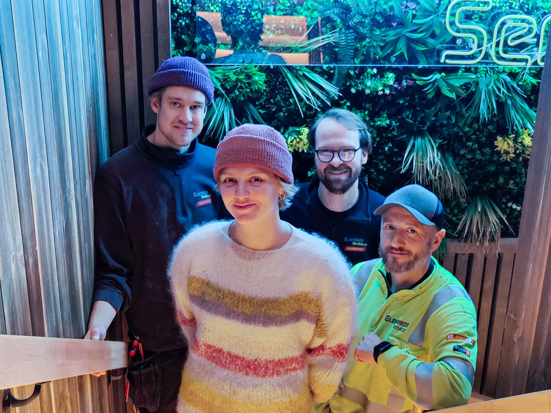 Håvard (46), Kanutte (29), Jens (30) og Benjamin (34),